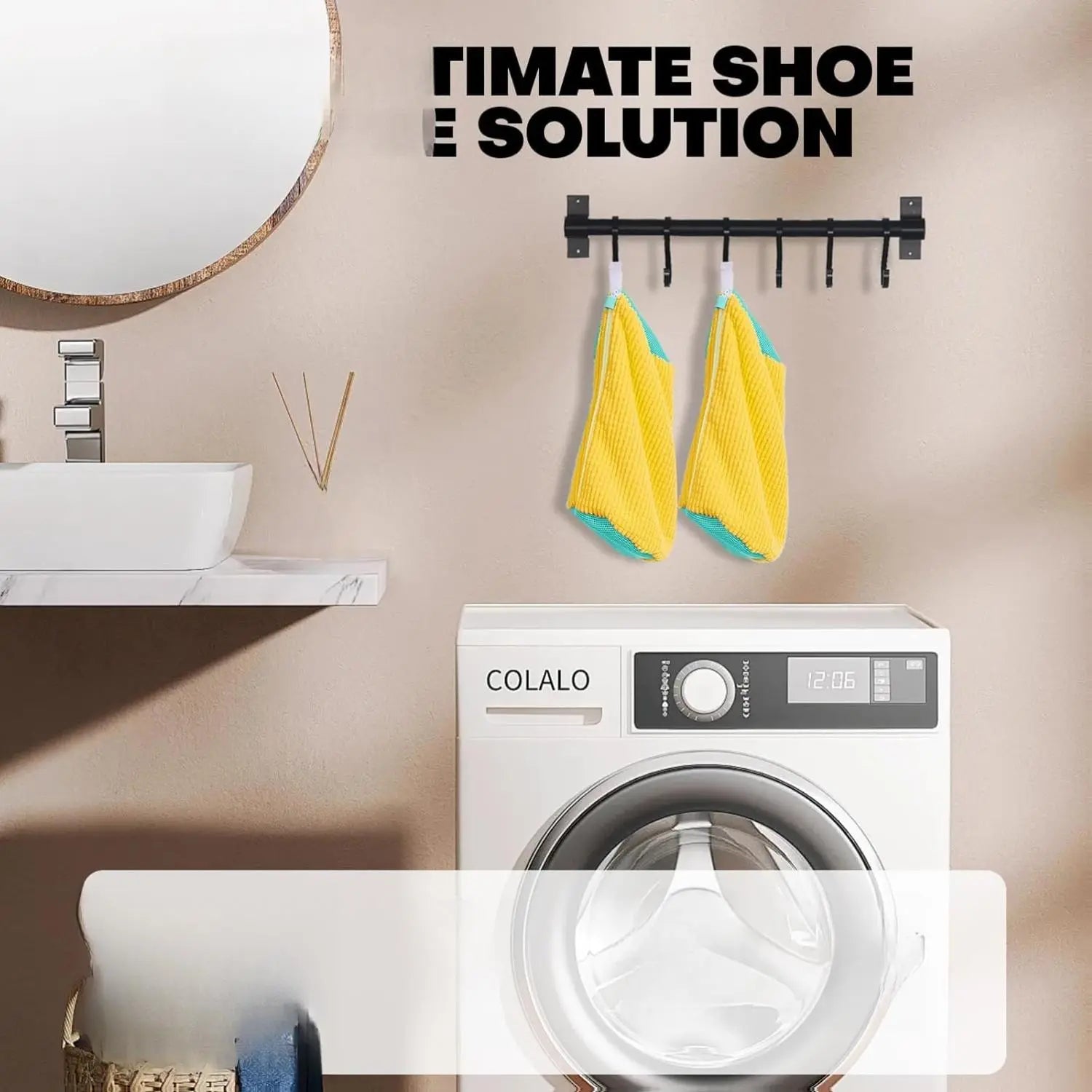 Shoe Washing Machine Bag: Reusable Laundry Bag for Sneakers and Tennis Shoes, Ideal for Washer and Dryer Cleaning