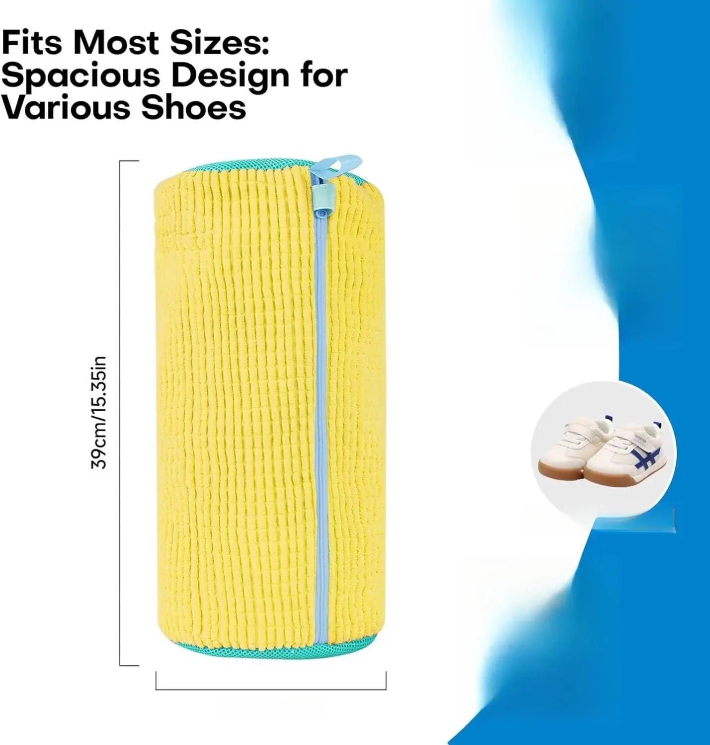 Shoe Washing Machine Bag: Reusable Laundry Bag for Sneakers and Tennis Shoes, Ideal for Washer and Dryer Cleaning