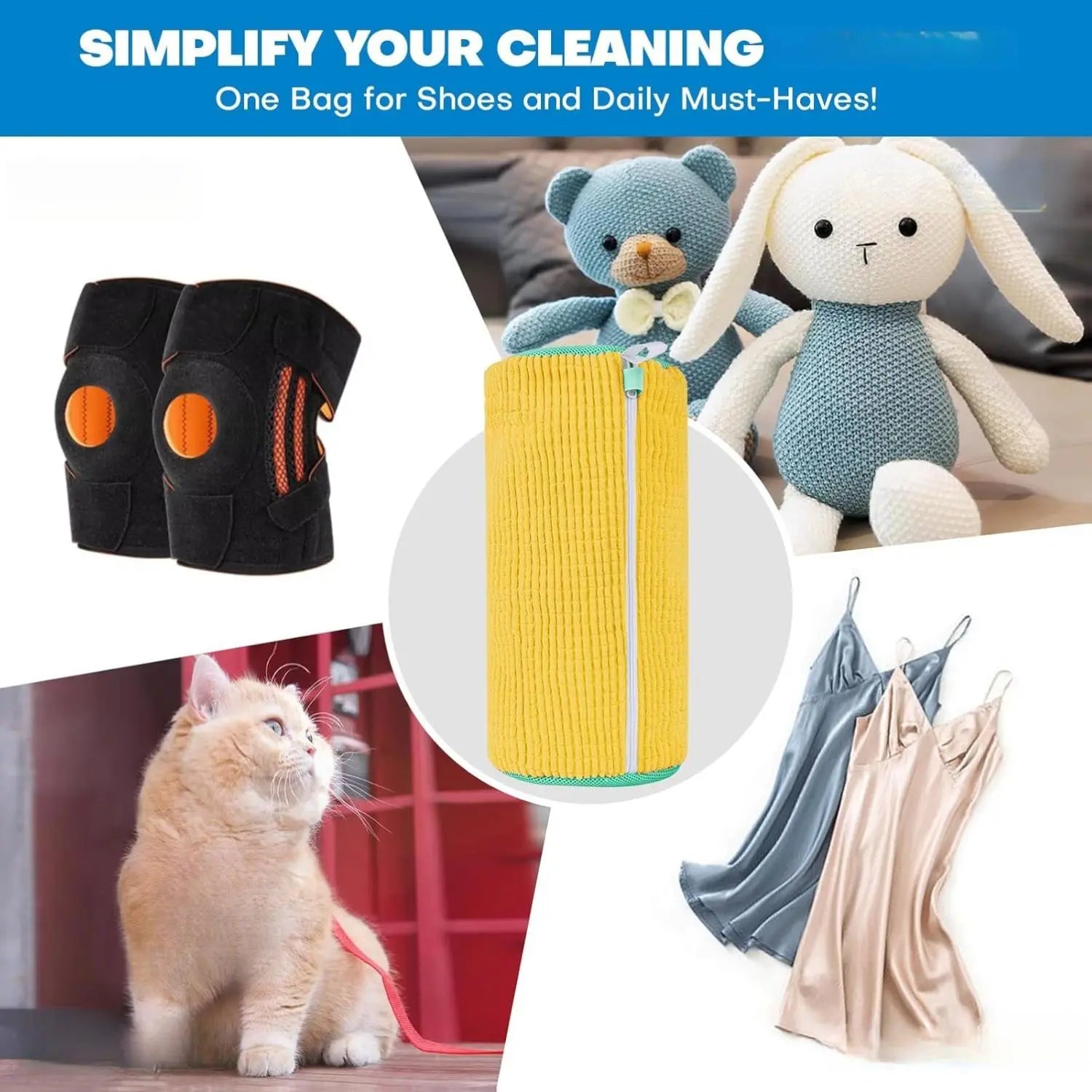 Shoe Washing Machine Bag: Reusable Laundry Bag for Sneakers and Tennis Shoes, Ideal for Washer and Dryer Cleaning