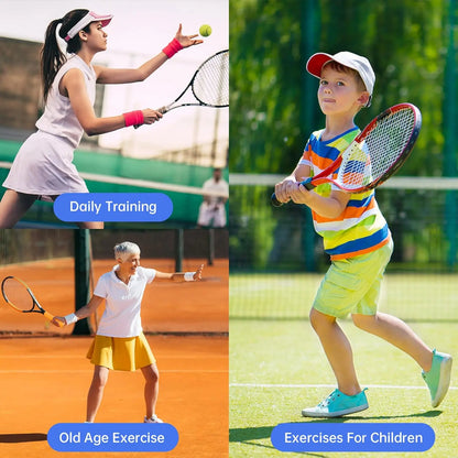 Professional Tennis Trainer Rebound Ball - Portable Solo Training Equipment with String Balls for Beginners and Outdoor Practice