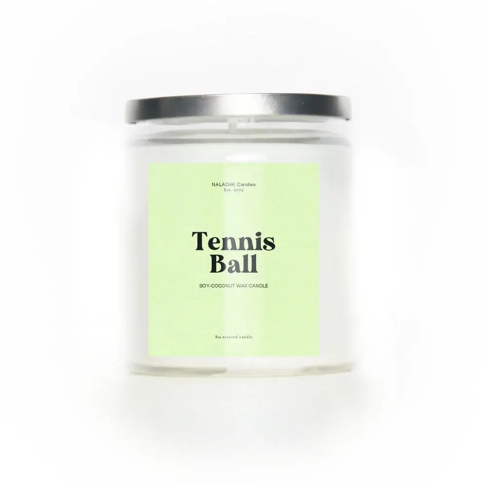 Tennis Ball Scented 8oz Soy Candle by NALADAK Candles