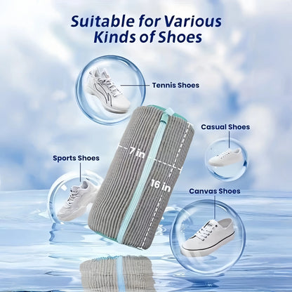 Shoe Washing Machine Bag: Reusable Laundry Bag for Sneakers and Tennis Shoes, Ideal for Washer and Dryer Cleaning