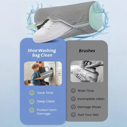 Shoe Washing Machine Bag: Reusable Laundry Bag for Sneakers and Tennis Shoes, Ideal for Washer and Dryer Cleaning